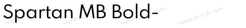 Spartan MB Bold字体转换